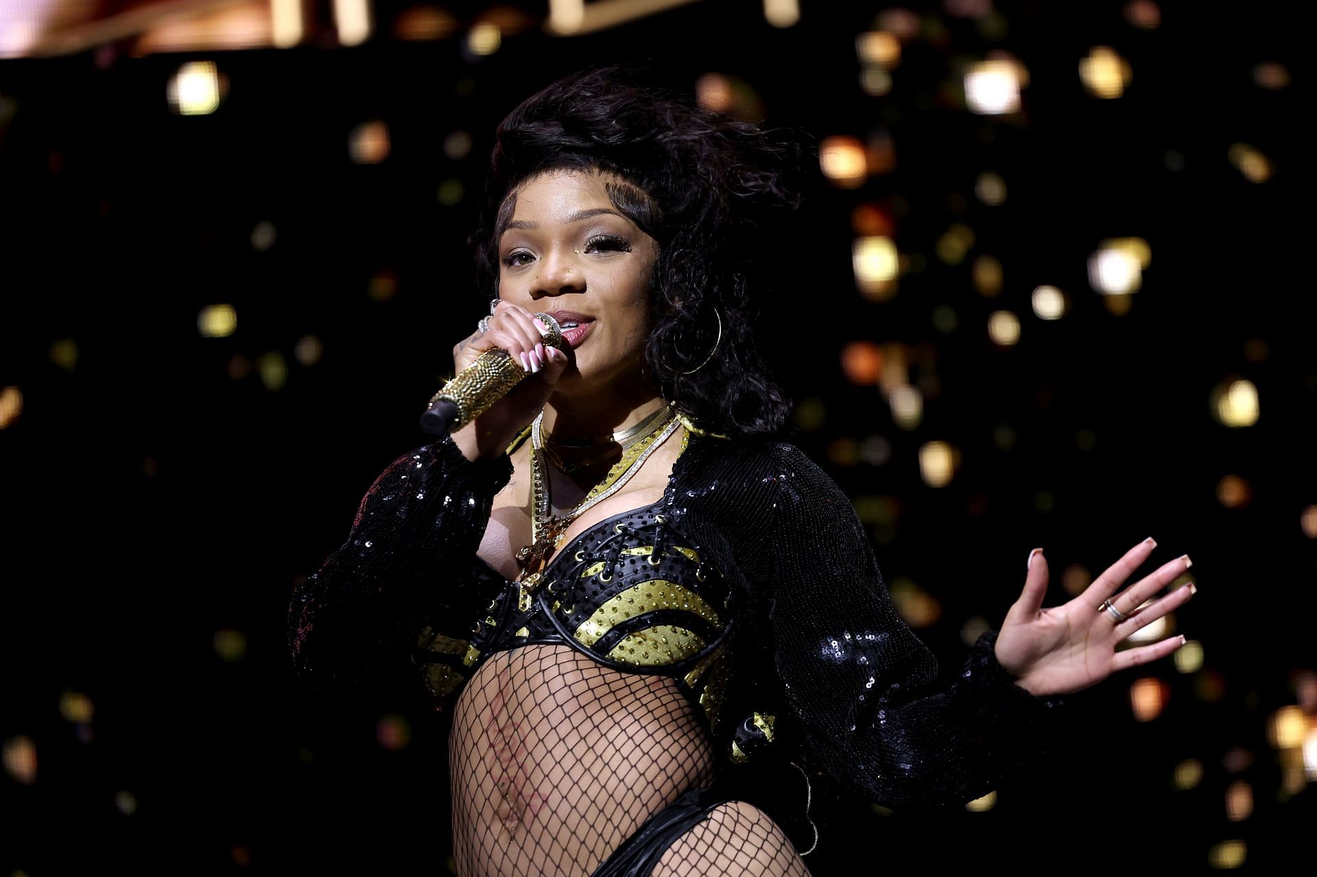 GloRilla performing at the 2025 Coachella Valley Music and Arts Festival - Weekend 2 - Day 1 - (Image via Getty)